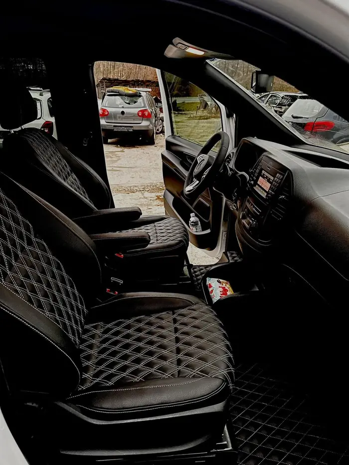 Enterijer Mercedes Vito, prošivena koža